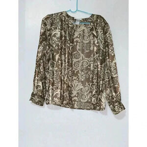 Vintage MARTINIQUE Women’s Long Sleeve  Shirt Blouse Button Up Size 12